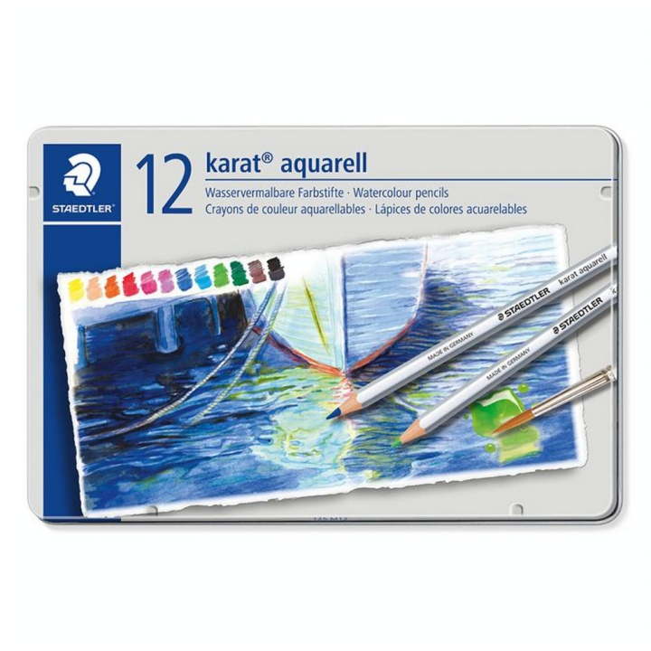 Crayon de couleur aquarellable Karat 12 pcs - Staedtler - Rougier et Plé
