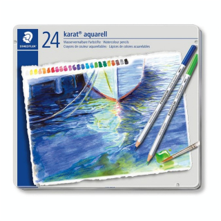 Crayon de couleur aquarellable Karat 24 pcs - Staedtler - Rougier et Plé