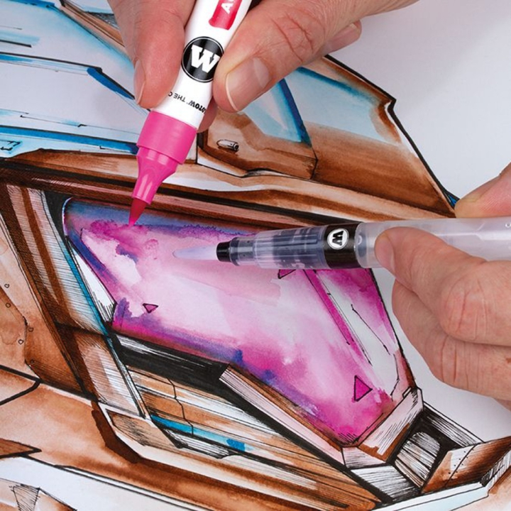 Pinceau à réservoir Aqua Squeeze Pen 7 mm - Molotow - Rougier et Plé