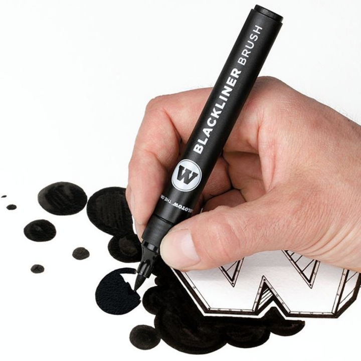 Feutre Blackliner pinceau - Molotow - Rougier et Plé