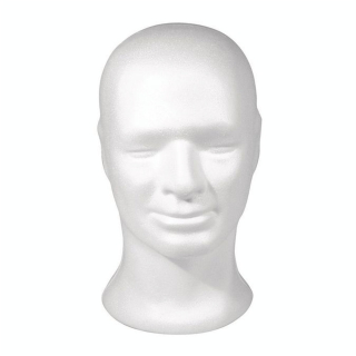 Tête en polystyrène Homme 30,5 cm - Rayher - Rougier et Plé