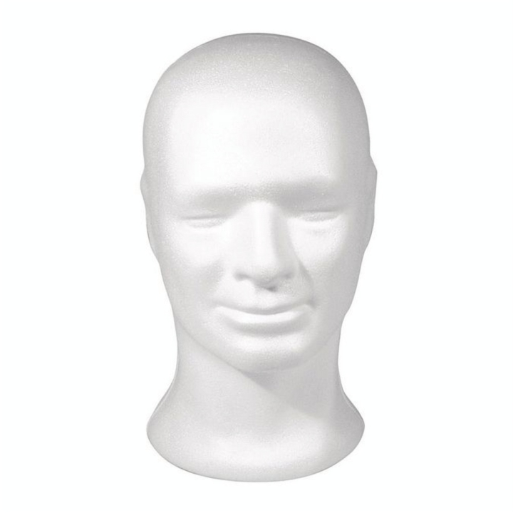 Tête en polystyrène Homme 30,5 cm - Rayher - Rougier et Plé