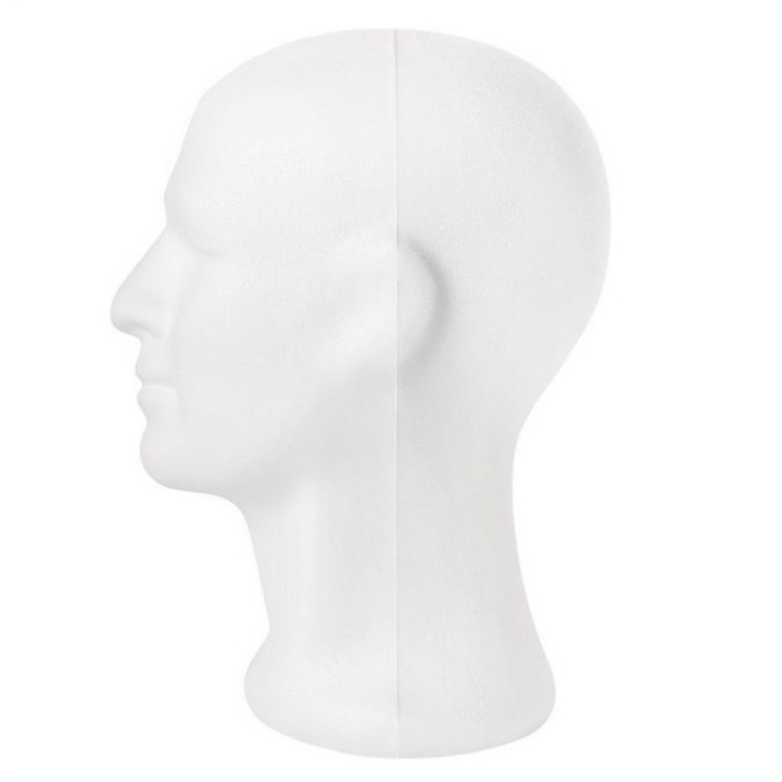 Tête en polystyrène Homme 30,5 cm - Rayher - Rougier et Plé