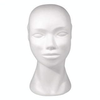 Tête en polystyrène Femme 29 cm - Rayher - Rougier et Plé