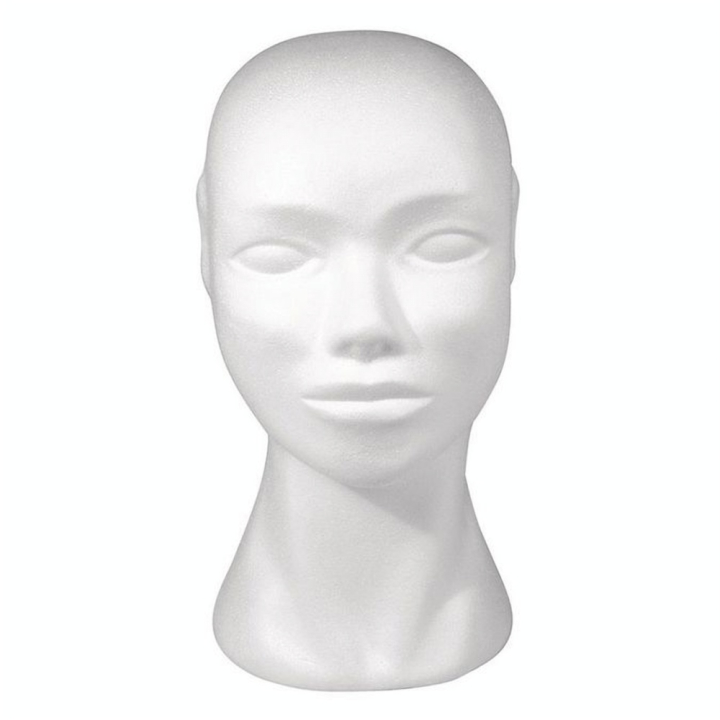 Tête en polystyrène Femme 29 cm - Rayher - Rougier et Plé