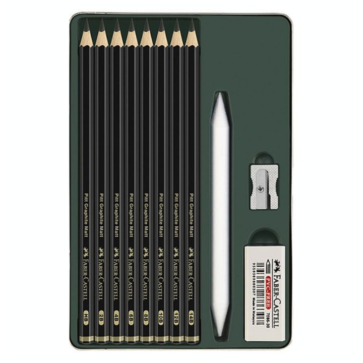 Crayon Pitt Graphite Matt Set de 11 - Faber-Castell - Rougier et Plé