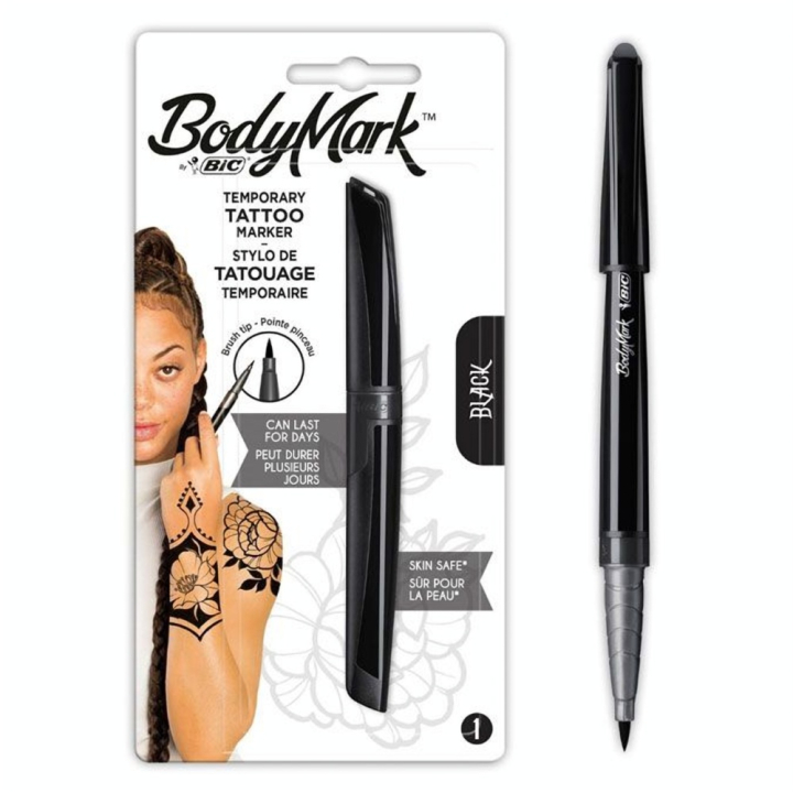 Stylo de tatouage temporaire BodyMark Noir - Bic - Rougier et Plé