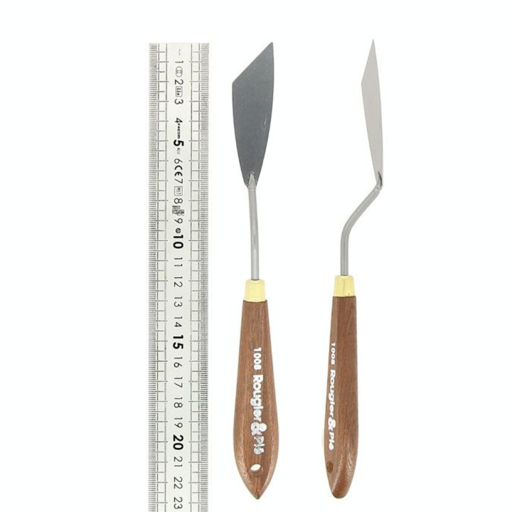 Couteau à peindre Biseauté à gauche 76 x 22 mm - Rougier&Plé - Rougier et Plé