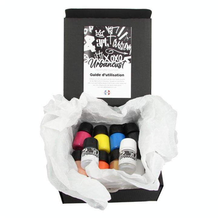 Peinture Custom Cuir Kit Expert 10 flacons - Urbancust - Rougier et Plé