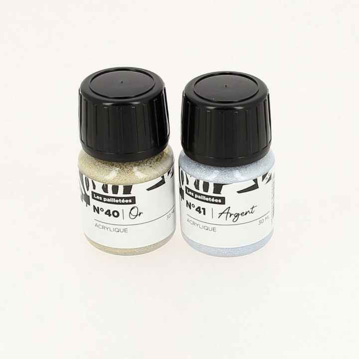 Peinture Custom Cuir 30 ml Couleurs pailletées - Urbancust - Rougier et Plé