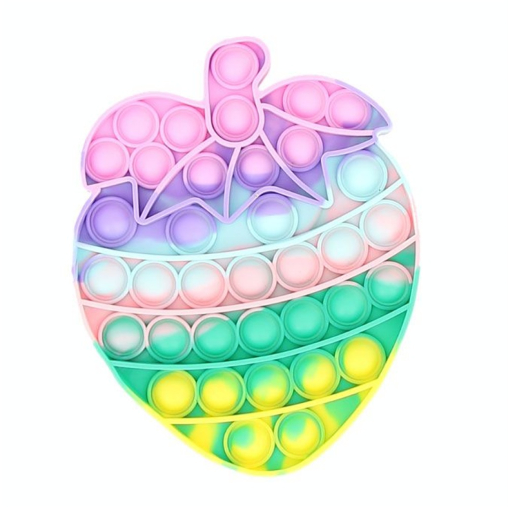 Jouet Pop it spécial antis-stress Fraise 11 x 13,5 cm - Divers - Rougier et Plé