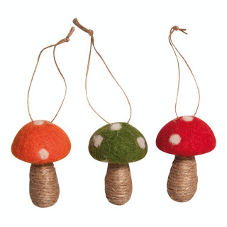 Champignons de feutre 6 cm - Rayher - Rougier et Plé