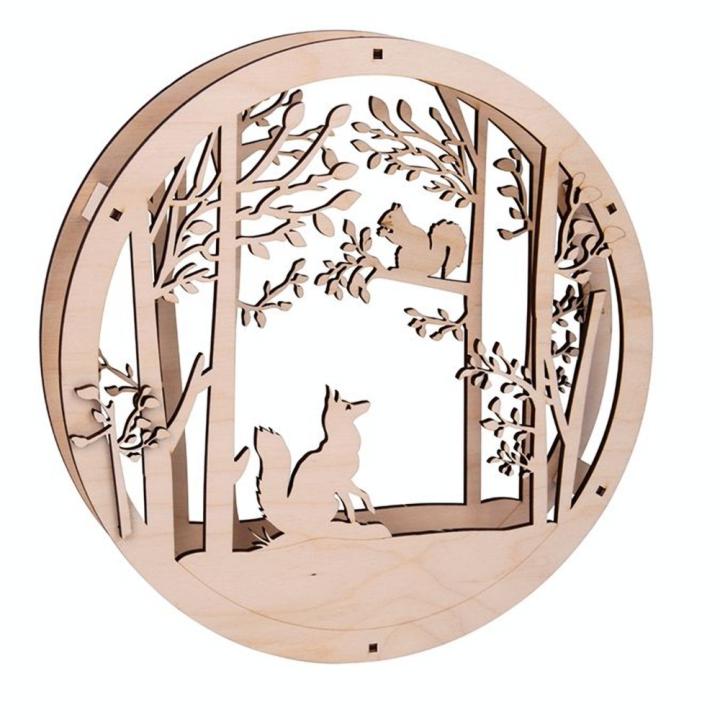 Couronne en bois Forêt Ø 30 cm - Rayher - Rougier et Plé