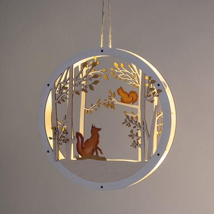 Couronne en bois Forêt Ø 30 cm - Rayher - Rougier et Plé