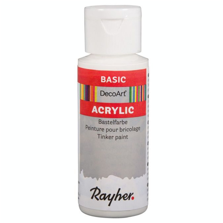 Peinture acrylique DecoArt 59 ml Blanc - Rayher - Rougier et Plé
