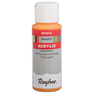 Peinture acrylique DecoArt 59 ml Jaune mandarine - Rayher - Rougier et Plé