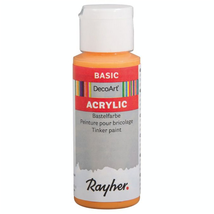 Peinture acrylique DecoArt 59 ml Jaune mandarine - Rayher - Rougier et Plé