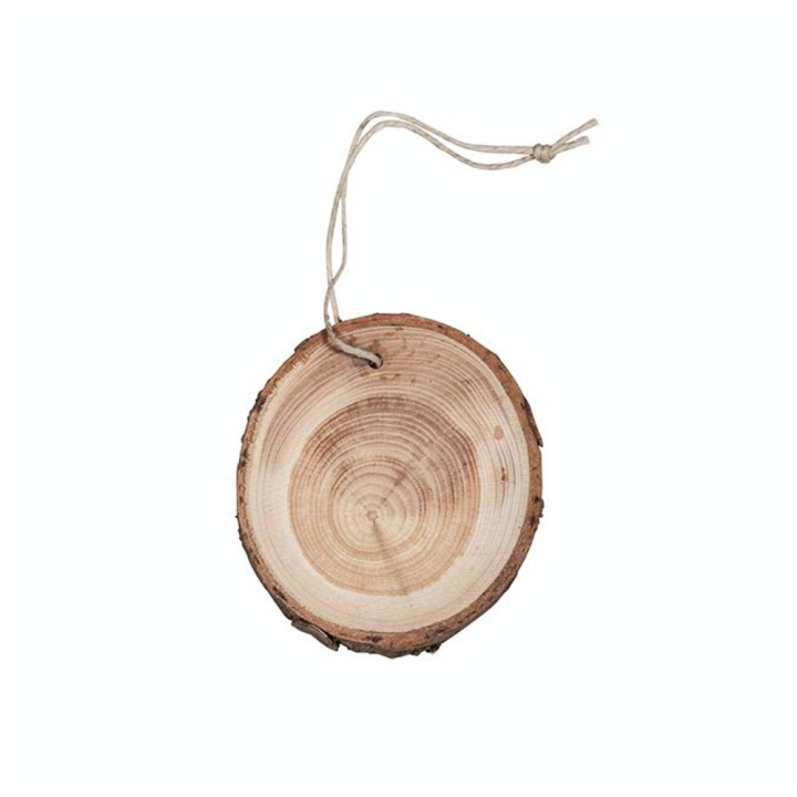 Disques de bois à suspendre Ø 6,5 à 7,5 cm 4 pcs - Rayher - Rougier et Plé