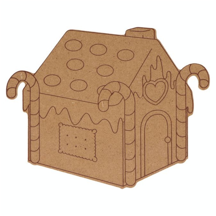 Silhouette Maison de noël 15 x 12 x 0.5 cm - Artemio - Rougier et Plé