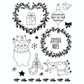 Tampon transparent non monté Beary Christmas - Artemio - Rougier et Plé