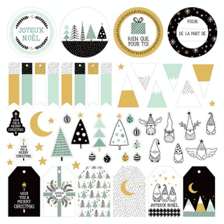 Forme en papier imprimé Imagine Xmas - Artemio - Rougier et Plé