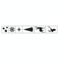 Tampon bois Set Noël cerfs 5 pcs - Artemio - Rougier et Plé