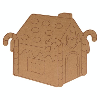 Silhouette Maison en pain d'épice 25 x 20 x 0.5 cm - Artemio - Rougier et Plé