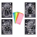 Feuille cartonné A4 thème de Noël + gommettes - CTOP - Rougier et Plé