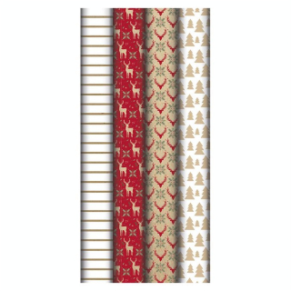 Papier cadeau Lovely home Rouge 0,7 x 5 m - Clairefontaine - Rougier et Plé