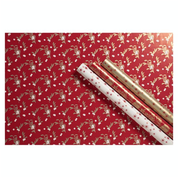 Papier cadeau  Pomme d'amour 0,7 x 2 m - Clairefontaine - Rougier et Plé