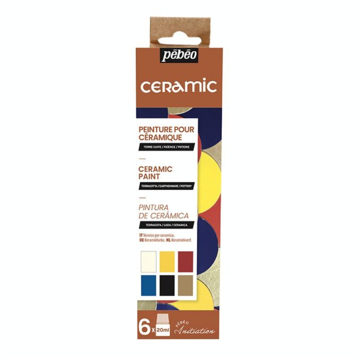 Peinture Ceramic set Initiation 6 x 20 ml - Pébéo - Rougier et Plé