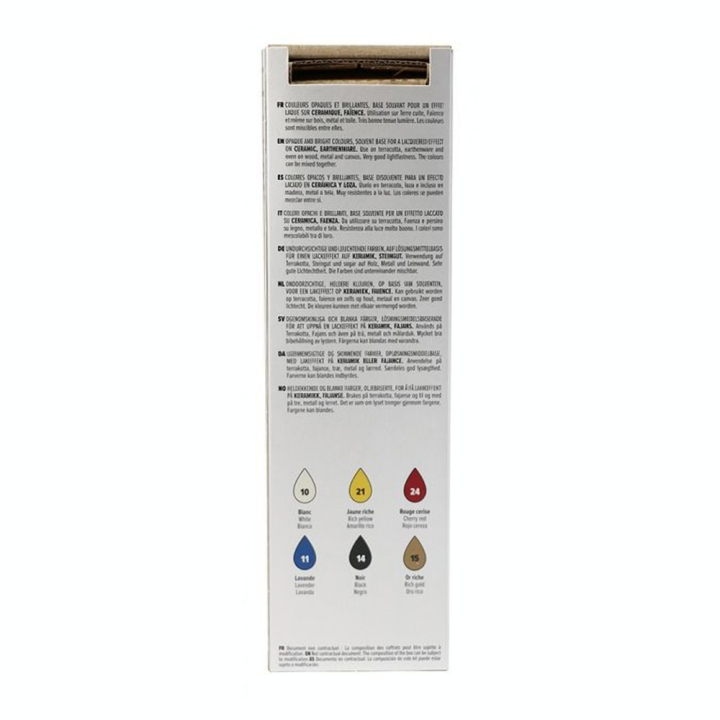 Peinture Ceramic set Initiation 6 x 20 ml - Pébéo - Rougier et Plé