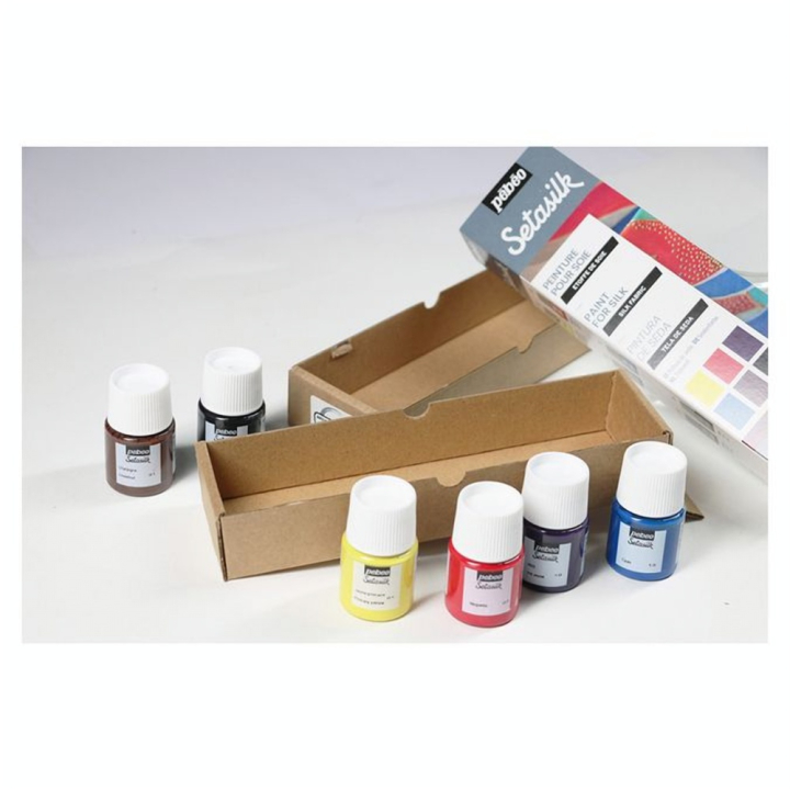 Peinture Setasilk set Initiation 6 x 20 ml - Pébéo - Rougier et Plé