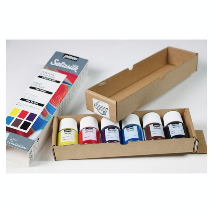 Peinture Setasilk set Initiation 6 x 20 ml - Pébéo - Rougier et Plé