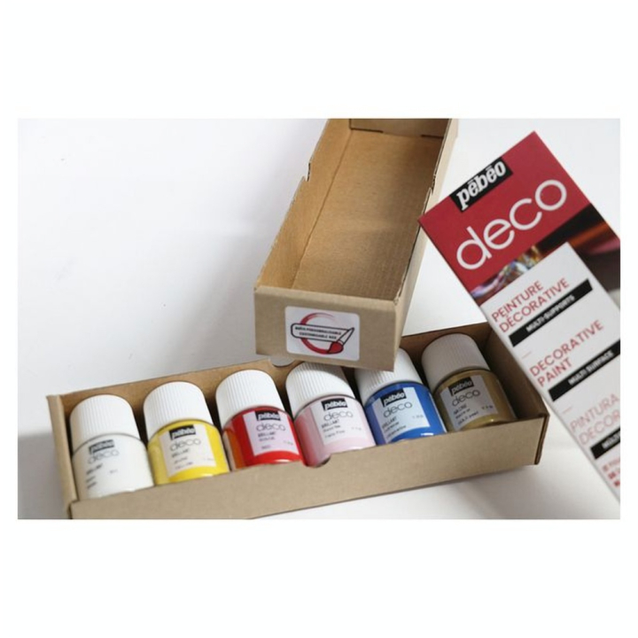 Peinture Deco brillant set Initiation 6 x 20 ml - Pébéo - Rougier et Plé