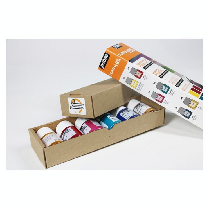 Peinture Porcelaine 150 set Initiation n°2 6 x 20 ml - Pébéo - Rougier et Plé