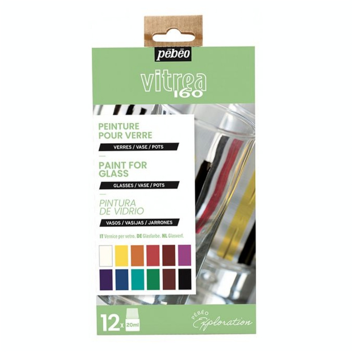 Peinture Vitrea 160 set Exploration 12 x 20 ml - Pébéo - Rougier et Plé
