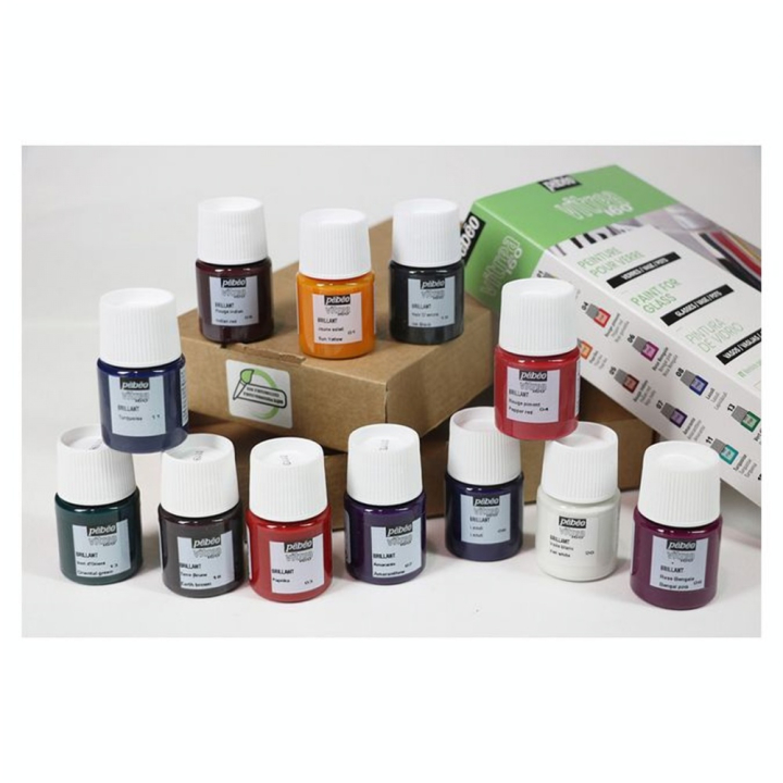 Peinture Vitrea 160 set Exploration 12 x 20 ml - Pébéo - Rougier et Plé