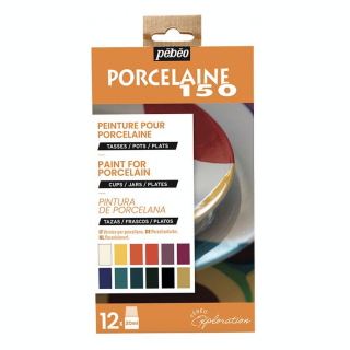 Peinture Porcelaine 150 set Exploration n°1 12 x 20 ml - Pébéo - Rougier et Plé