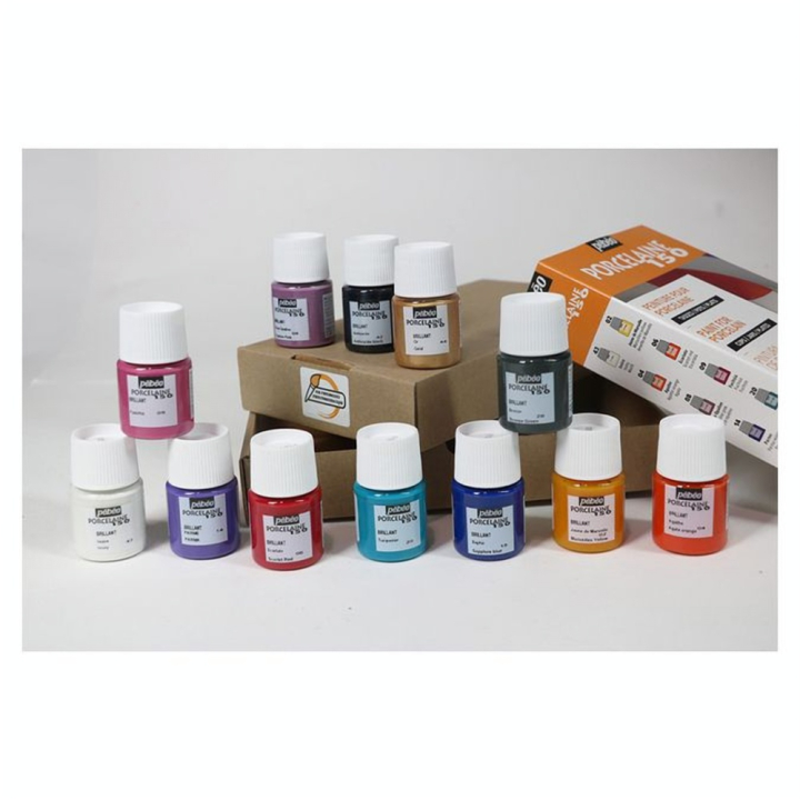 Peinture Porcelaine 150 set Exploration n°1 12 x 20 ml - Pébéo - Rougier et Plé