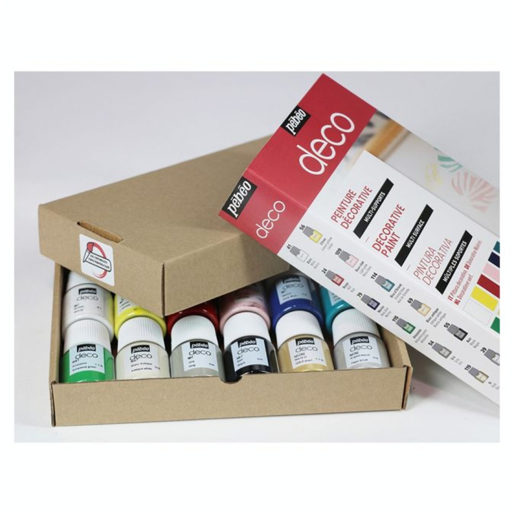 Peinture Deco mat set Initiation 12 x 20 ml - Pébéo - Rougier et Plé