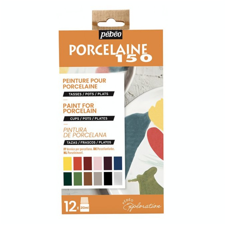 Peinture Porcelaine 150 set Exploration n°2 12 x 20 ml - Pébéo - Rougier et Plé