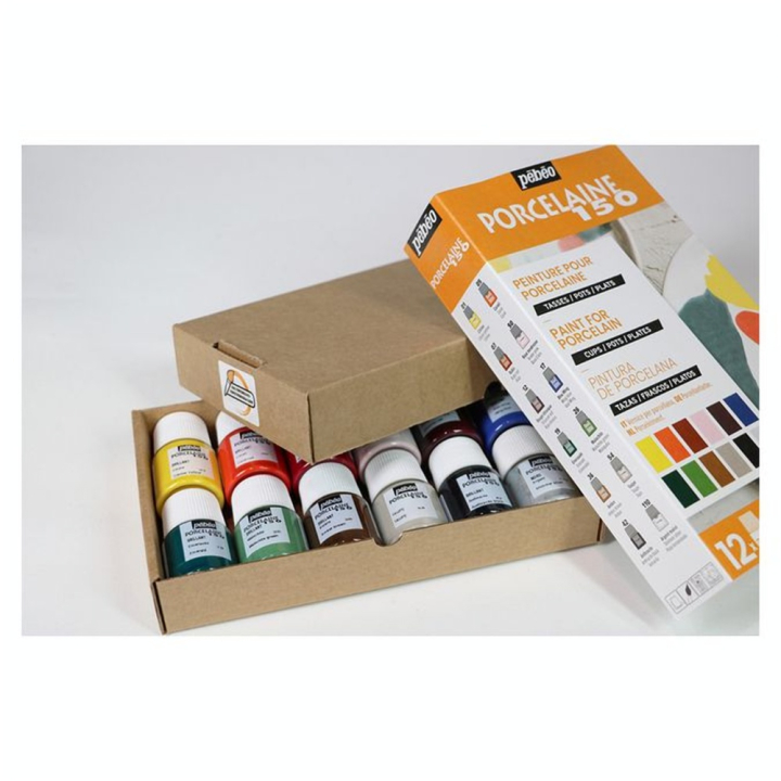 Peinture Porcelaine 150 set Exploration n°2 12 x 20 ml - Pébéo - Rougier et Plé