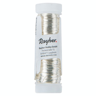 Fil d'argent avec âme en cuivre Ø 0.3 mm 50 m - Rayher - Rougier et Plé