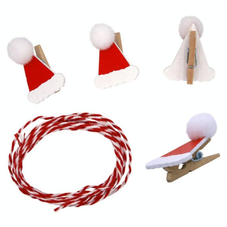 Pince à linge Bonnet de noël 10 pc - CTOP - Rougier et Plé