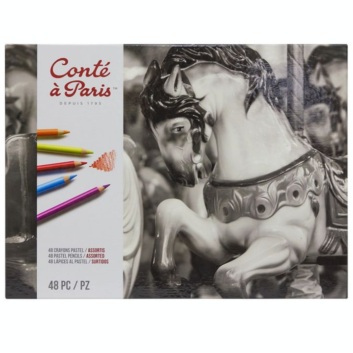 Crayon pastel Boîte 48 couleurs - Conté à Paris - Rougier et Plé