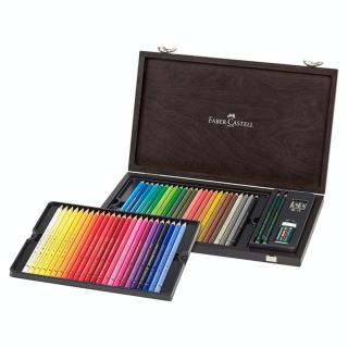 Crayons de couleur Polychromos Coffret bois 48 pcs - Faber-Castell - Rougier et Plé