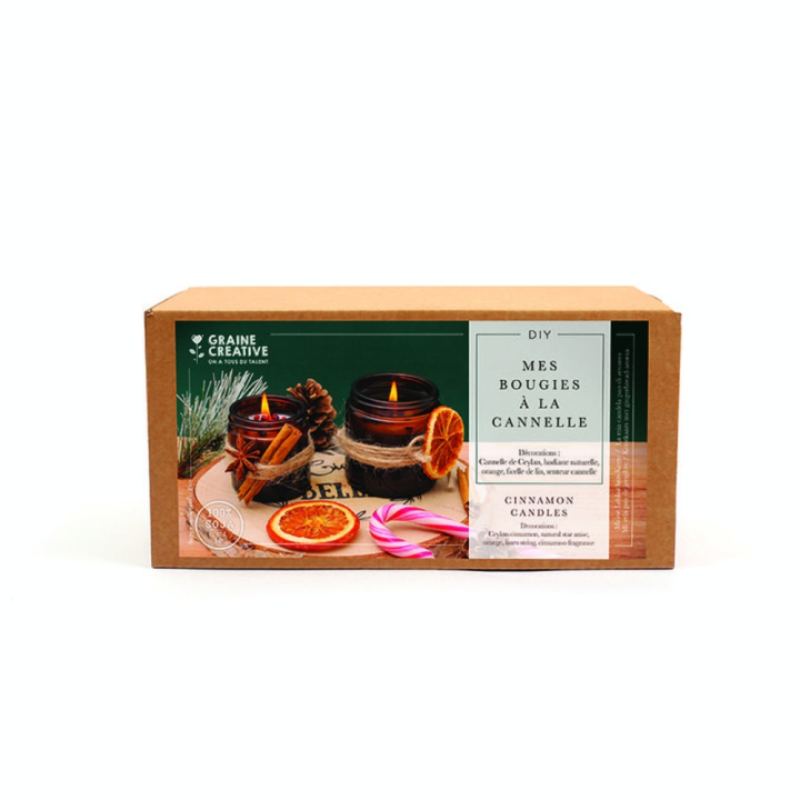 Kit Mes bougies à la cannelle - Graine Créative - Rougier et Plé