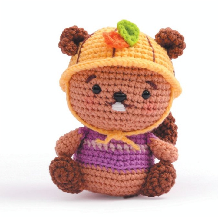 Kit crochet Amigurumi Castor - Graine Créative - Rougier et Plé