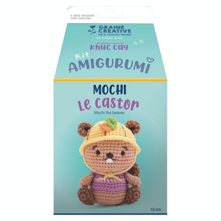 Kit crochet Amigurumi Castor - Graine Créative - Rougier et Plé